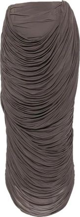 Magda Butrym Skirt 09 - Dames - Midirokken - Bruin - 2XS - Rokken