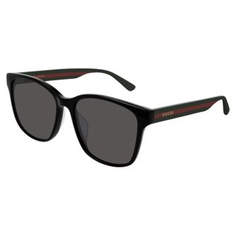 Gucci Sunglasses, unisex, Black, Size: 56 MM Square Sunglasses