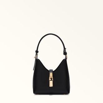 Furla Iride Borsa Mini M Nero Nero Pelle Stampata Donna