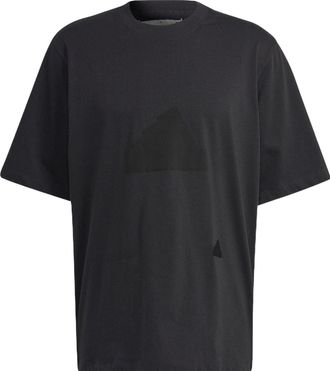 adidas Mens adidas New Osize Tee Loose Sports Round Neck Short Sleeve Black T-Shirt HN1958