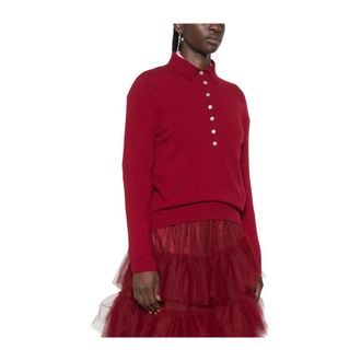 Be You Beyou T-shirts en Poloshirts Rood - Dames - Truien - Rood - Maat: S