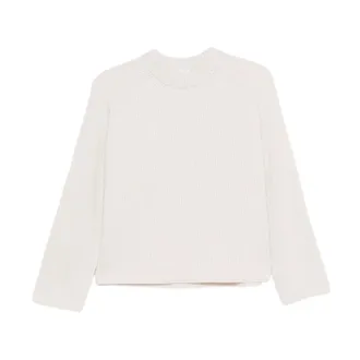 Forte_Forte Truien & Vesten, Dames, Wit, S, Round-neck Truien