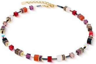 Coeur de Lion Geocube Iconic Precious Necklace in Festive Red at Nordstrom