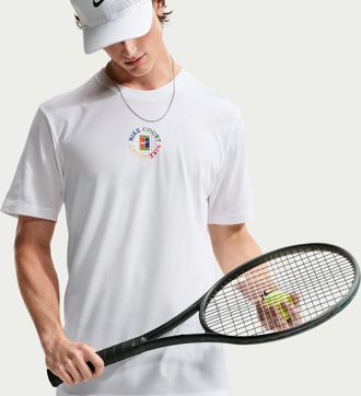 Nike Mens Court Dri-FIT Tennis T-Shirt in White | IM6128-100
