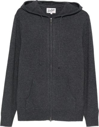 MC2 Saint Barth Cardigan Notting con cappuccio - Grigio