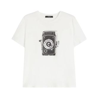 Max Mara T-Shirts, female, White, Size: XS T-shirt W