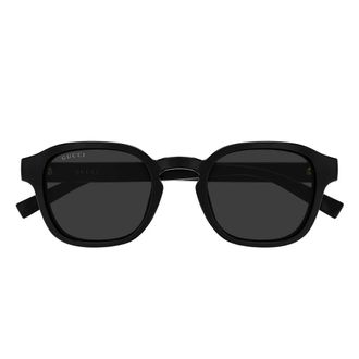 Gucci Sunglasses, unisex, Black, Size: 49 MM Round Sunglasses