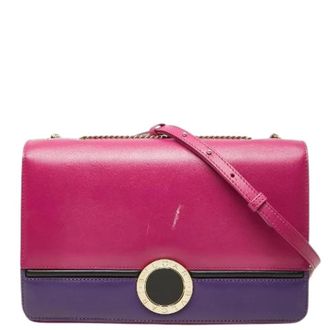 Bulgari Pre-owned Bvlgari Bvlgari Leren Schoudertas - Dames - Vintage Schoudertas - Veelkleurig - ONE Size - Leer - Vintage