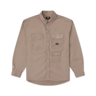 Converse YOTD Woven Shirt Asia Sizing Tan 10026808-A02