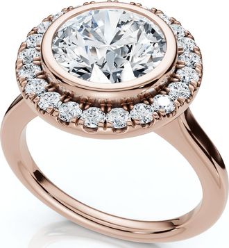 Pompeii3 Certified 2 1/4Ct Claudia Diamond Engagement Ring 14k Gold or Platinum Lab Grown