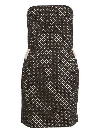 Maje Strapless midi-jurk - Zwart