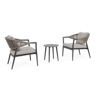 Konte Design Conjunto de sal&oacute;n con sillones y mesita
