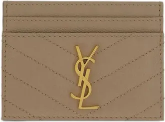 Saint Laurent Cassandre Leather Card Holder