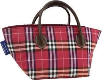 Burberry Pre-owned Mini Bags, female, Red, Size: ONE SIZE Pre-owned Nylon Mini Hand Bag