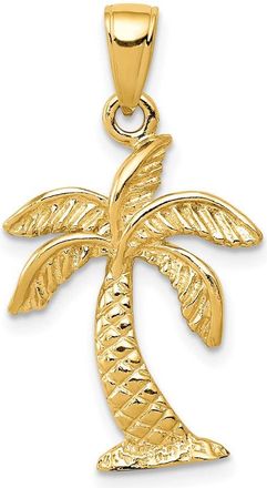 Diamond2Deal 10k Yellow Gold Palm Tree Pendant