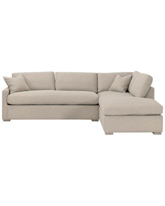Essentials For Living Clara 112In Slim Arm Sleeper Queen Rf Sectional