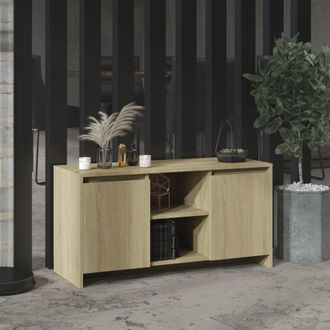 Berkfield Home TV Cabinet Sonoma Oak 102x37.5x52.5 cm Engineered Wood in Brown
