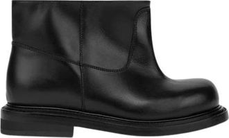 Moschino Olivia Enkellaarsjes - Dames - Enkellaarsjes - Zwart - 36 EU - Leer - Schoenen