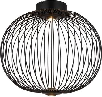 Globo Lighting Galway L&aacute;mpara De Techo Led Globo De 50 Cm, Color Negro Mate, 3000 K