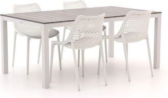 Forza Furniture Forza Ripi/Fidenza 183cm dining tuinset 5-delig stapelbaar