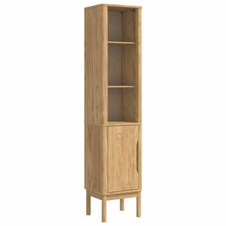 vidaXL Mueble De Ba&ntilde;o Alto Floro Marr&oacute;n Cera 35 X 30 X 160 Cm Vidaxl
