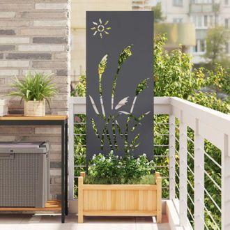 vidaXL Panel Decorativo De Jard&iacute;n Otro Antracita 50 X 140 Cm Vidaxl