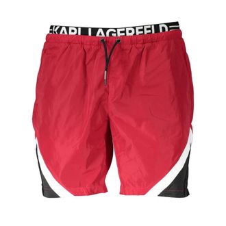 Karl Lagerfeld Heren, Badkleding, Rood, Maat: S Poliester