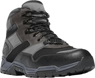 Danner Mens Field Ranger Waterproof Work Boot In Gray/red