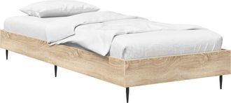 vidaXL Estructura De Cama Roble Sonoma 80 X 200 Cm Vidaxl