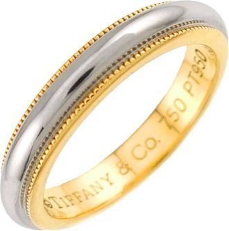 Tiffany & Co. Yellow Gold (18K) Platinum 950 Band Ring (Pre-Owned)