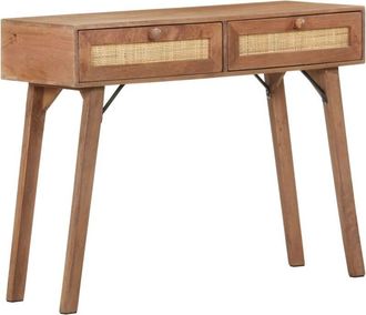 vidaXL Console Table 100x35x76 cm Solid Mango Wood vidaXL