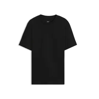 BOSS Corduroy-jacquard T-shirt in mercerized cotton