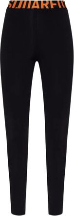 Dsquared2 Leggings con banda logo - Nero