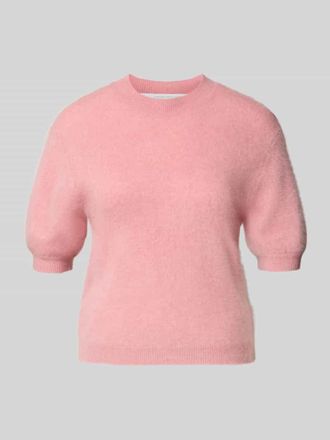 Herzensangelegenheit Herzensangelegenheit Strickpullover aus Kaschmir-Woll-Mix mit 1/2-Arm in Altrosa, Größe 40