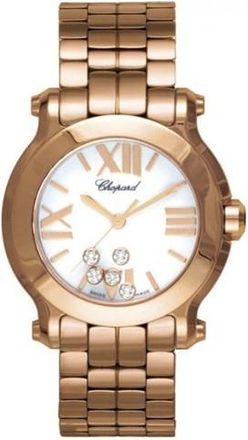 Chopard Happy Sport Diamonds 18kt Rose Gold Ladies Watch 274189-5011