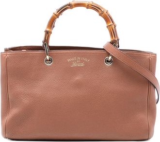 Gucci Pre-owned Gucci Medium Calfskin Bamboo Shopper Satchel Ladies TJJ1QEJMDOLBZ47X