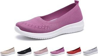 Generic Womens Hands-Free Slip-On Trainers, Mesh, Breathable Running Shoes, No Laces, Slip-on Shoes, Trainers, Lightweight Outdoor Jogging Shoes, Soft Sole, H