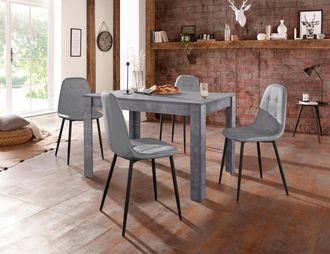 Inosign Essgruppe Set, 5 Stk. tlg. mit Esstisch 120 cm breit