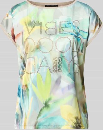 Betty Barclay T-Shirt aus Viskose-Mix mit Strasssteinbesatz in Mint, Gr&ouml;&szlig;e 36