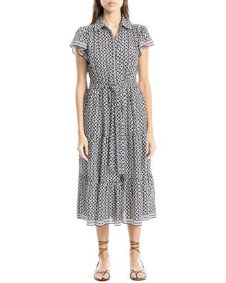 Max Studio Collar Midi Dress