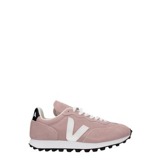 Veja Pink Leather Low Womens Tops