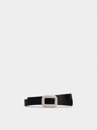 Roger Vivier Viv Choc Belt in satin