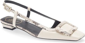 Roger Vivier Belle Vivier Slingback Flat in Cire at Nordstrom, Size 39.5