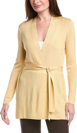 Lafayette 148 New York Belted Silk Cardigan
