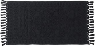 French Connection Nellore Fringe Bath Rug in Black at Nordstrom Rack, Size 26X49