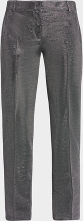 Akris Fabia Embellished Slim-Leg Ankle Pants