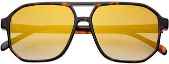 Freyrs Eyewear Billie Aviator Sunglasses in Tortoise /Gold Mirror at Nordstrom