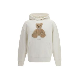 Palm Angels Beige Katoenen Hoodie