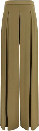 Max Mara Pantalones de punto t&eacute;cnico de viscosa - Trousers - Mujer - Verde - M