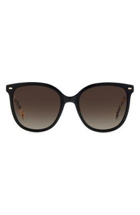 Carolina Herrera 55mm Round Sunglasses in 0Wr7-Ha at Nordstrom Rack
